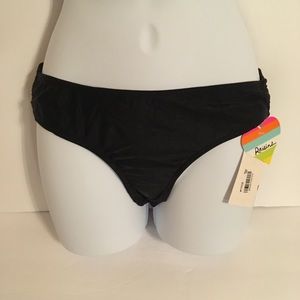 Raisins Black Bikini Bottoms Size Medium New